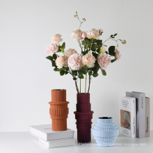 Macaron color style ceramic wedding vase flowers decor flower vases room living other home decor